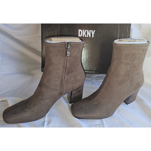 DKNY Women's Cavale Stretch Booties - Mushroom - Picture 2 of 5